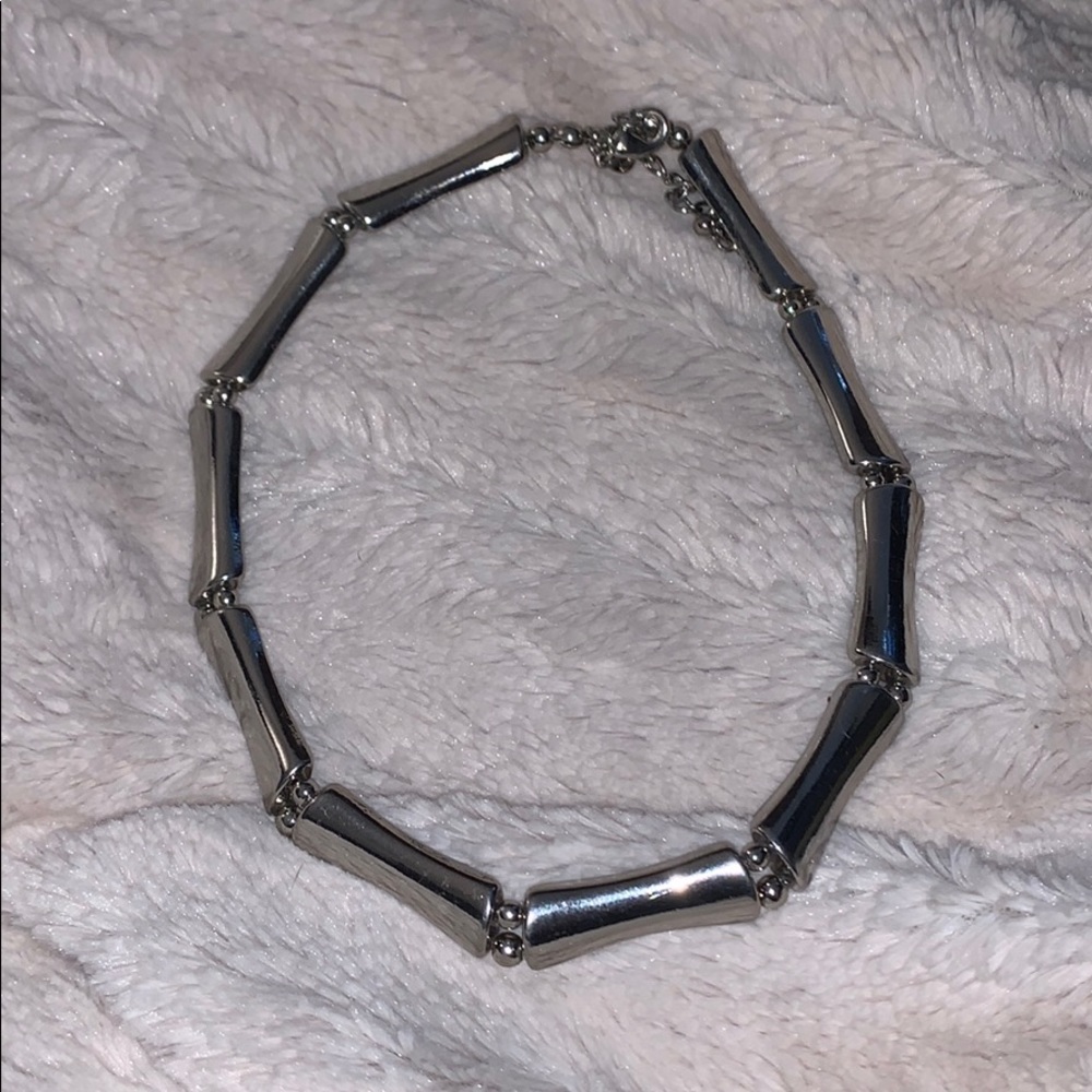Silver chunky necklace